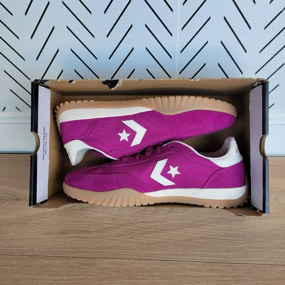 ⭐⭐⭐Converse Run Star Trainer Ox Suede Sz 6 Mens Shoes Sneaker Violet A13361C New - Picture 6 of 10